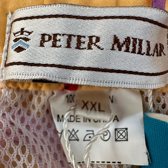 NEW Retired Peter Millar Colorful Crocodile Mens Size XXL Swim Trunks Shorts - Picture 7 of 10